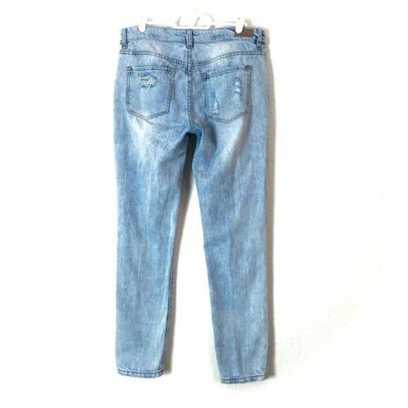 Garage Boyfriend Jeans Women’s Size 5 31x28 All Cotton Denim Acid Wash Style - Picture 2 of 9